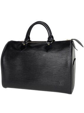 Louis Vuitton Speedy 30 Boston Bag Epi Noir Black